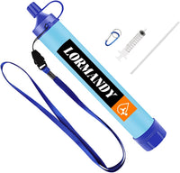Personal Water Filter, Straw Water Purifier System, Outdoor Portable Water Filter Straw, Emergency Survival Gear for Hiking Camping Accessories Travel Fishing Emergency Preparedness